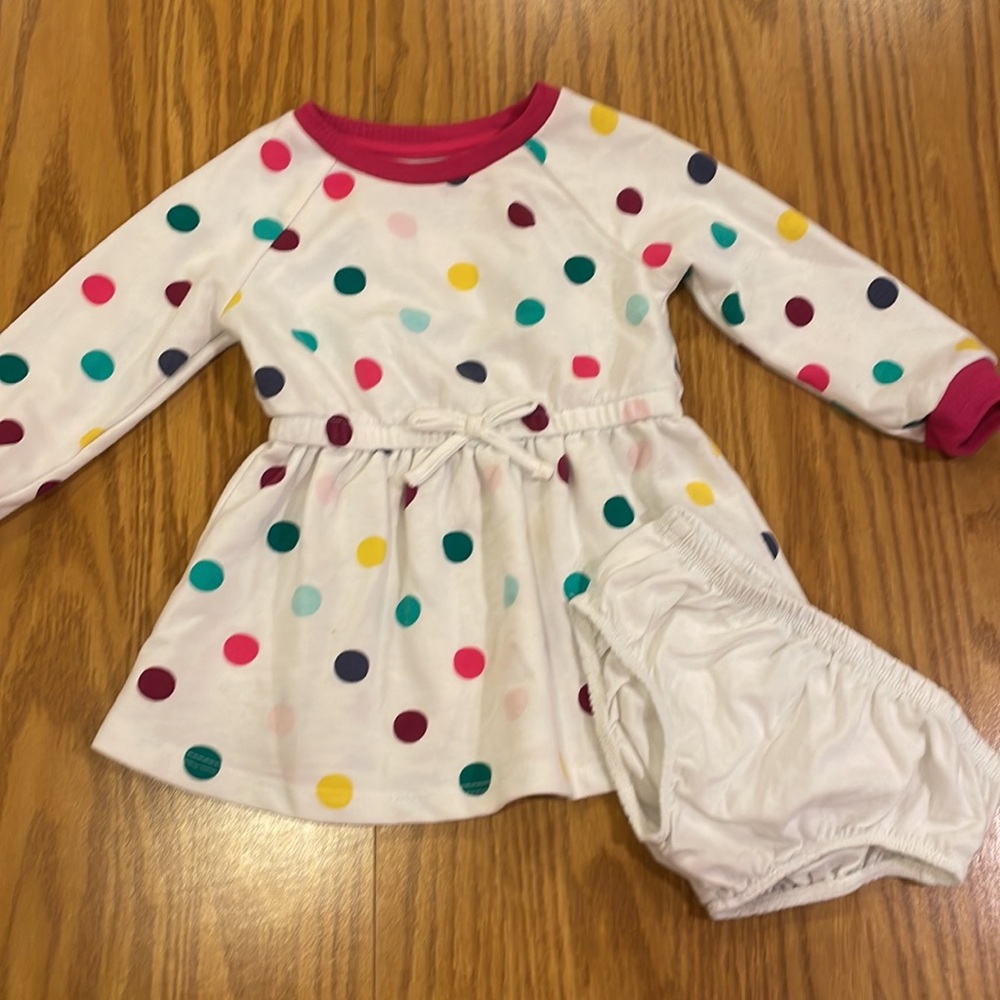 Okie Dokie Dotted Tunic & Bloomers 12 M